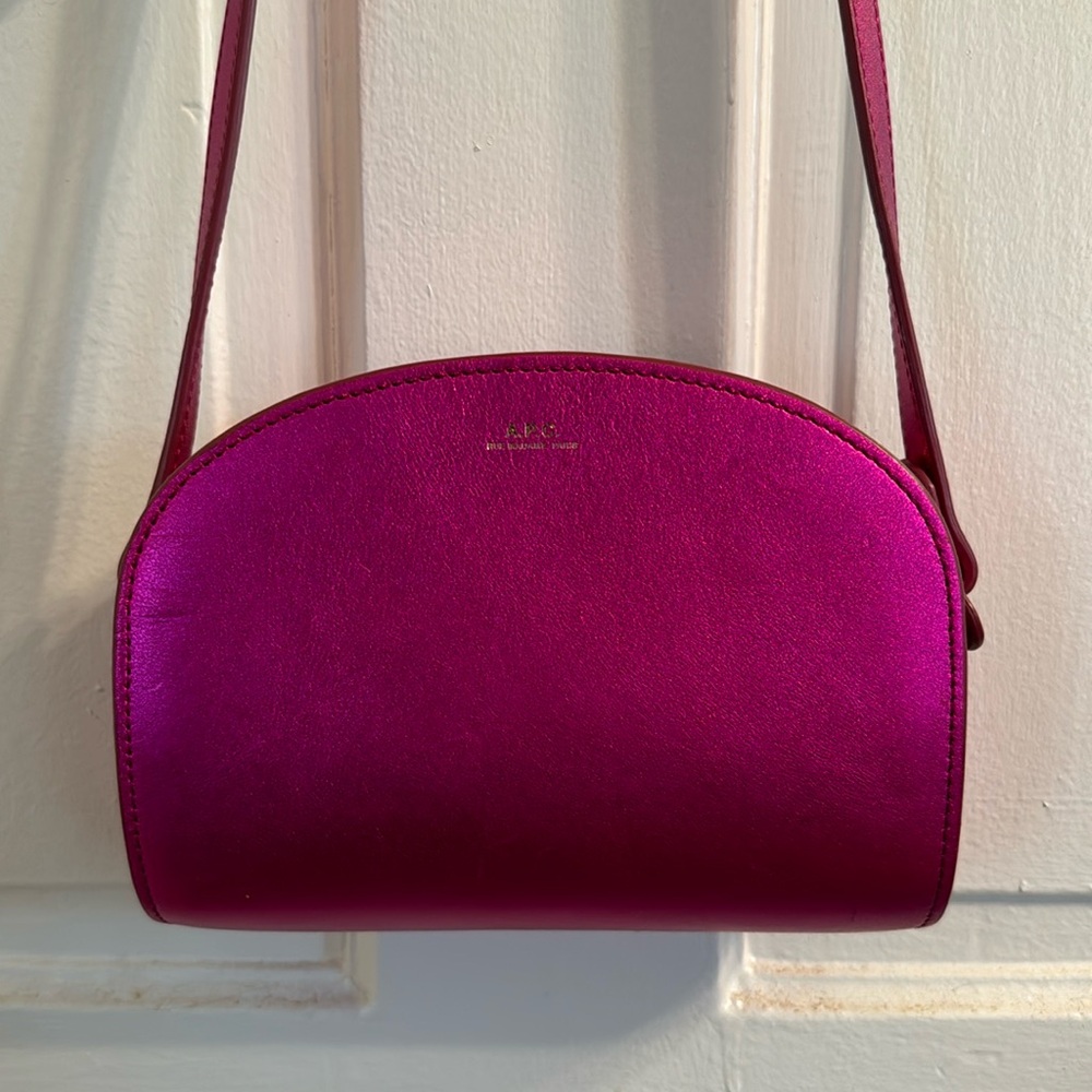 A.P.C. Magenta Crossbody Shoulder Bag